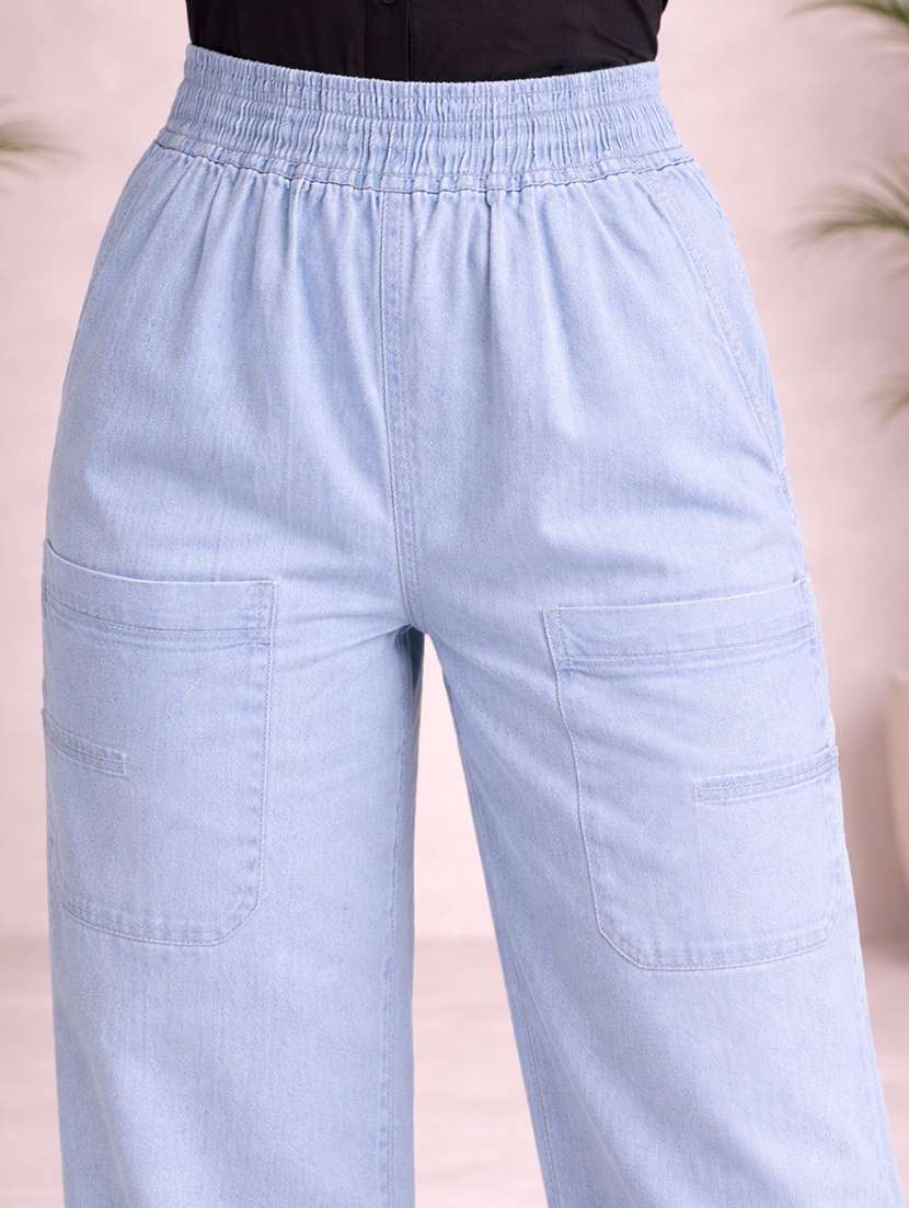 women light blue denim jean - 22463388 -  Standard Image - 1