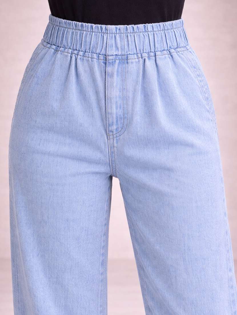 women light blue denim jean - 22463394 -  Standard Image - 1