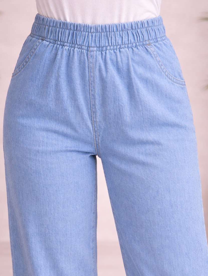 women light blue denim jean - 22463396 -  Standard Image - 1
