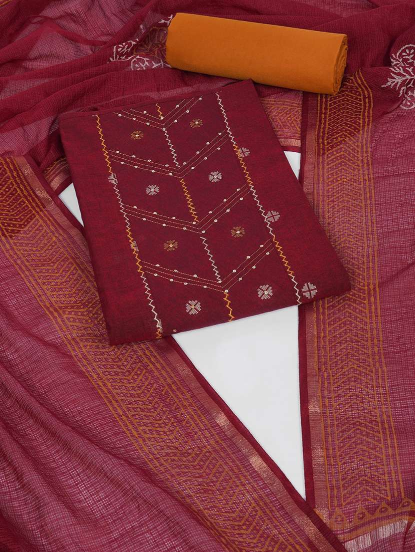 women self design unstitched suit set - 22463535 -  Standard Image - 1
