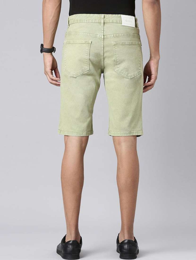 men maroon denim cargo short - 22463564 -  Standard Image - 4