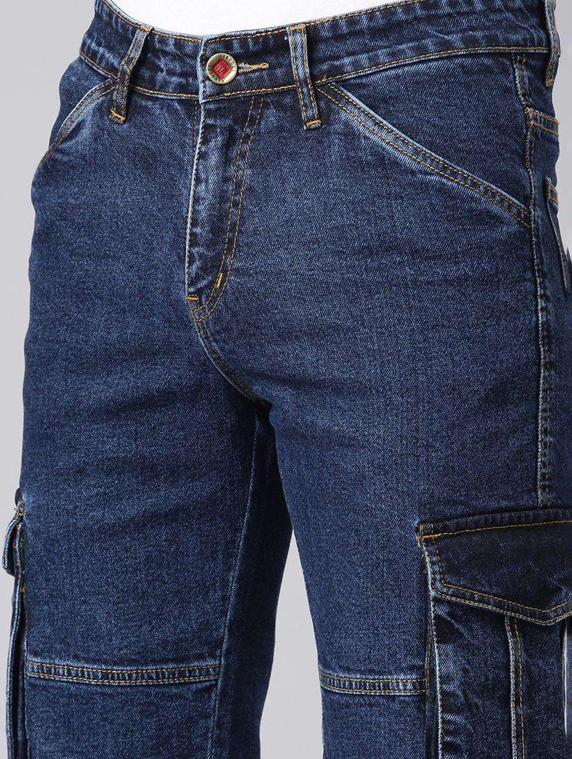 men denim cargo short - 22463568 -  Standard Image - 1