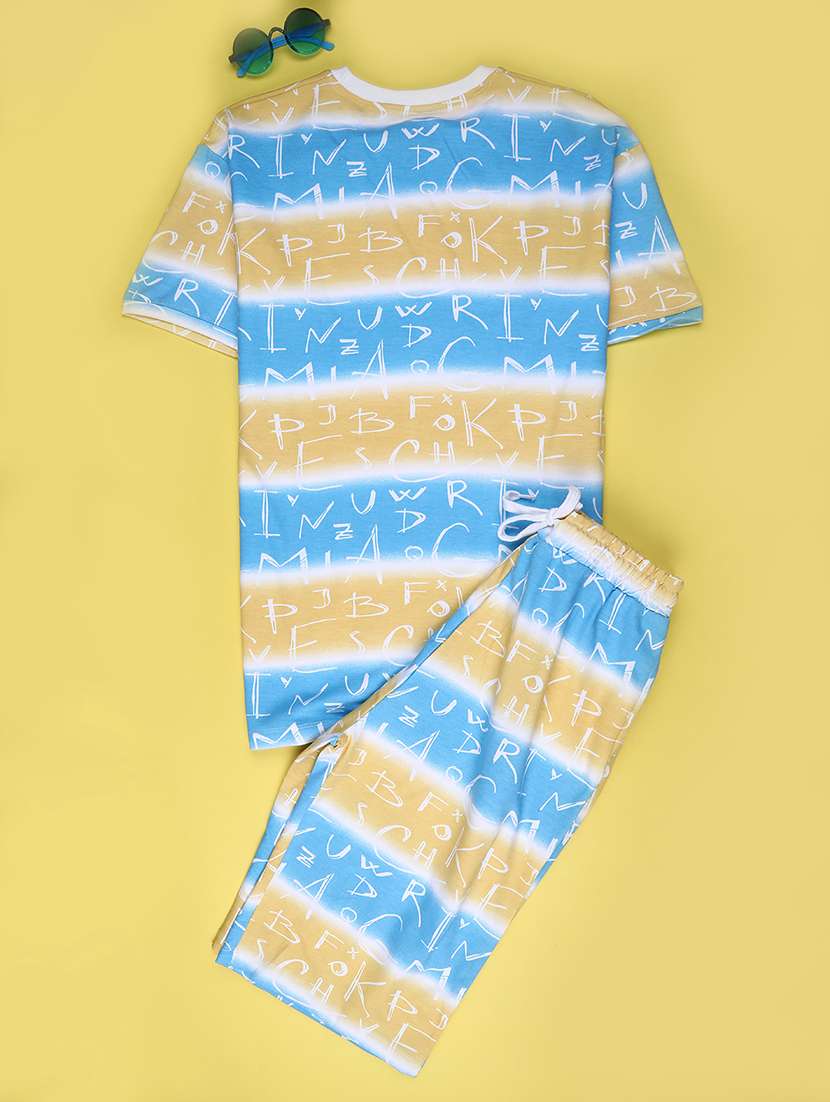 multi colored cotton shorts set twin sets & dungree - 22463604 -  Standard Image - 1