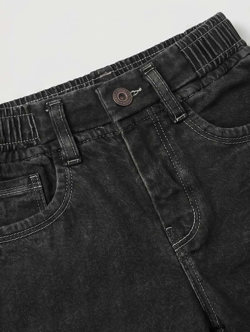 girls washed mid rise wide leg jeans - 22463814 -  Standard Image - 1