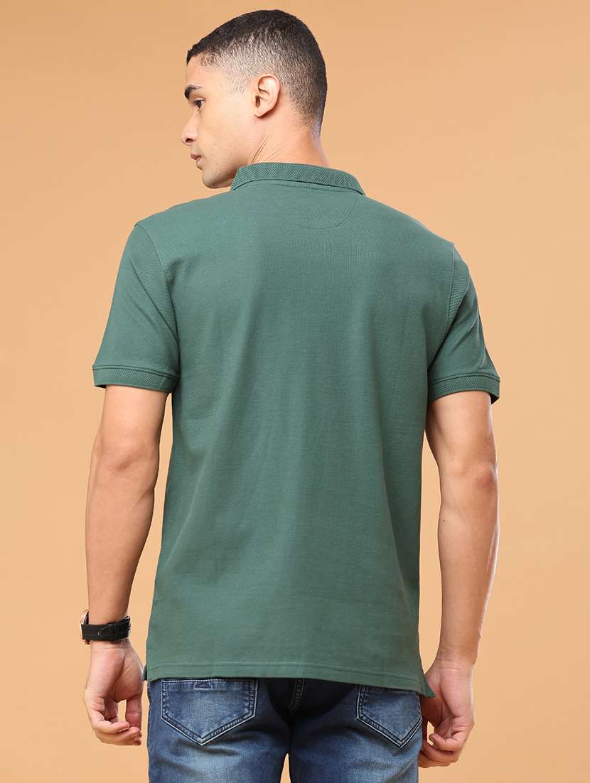 men solid short sleeve regular fit polo t-shirt - 22464499 -  Standard Image - 4