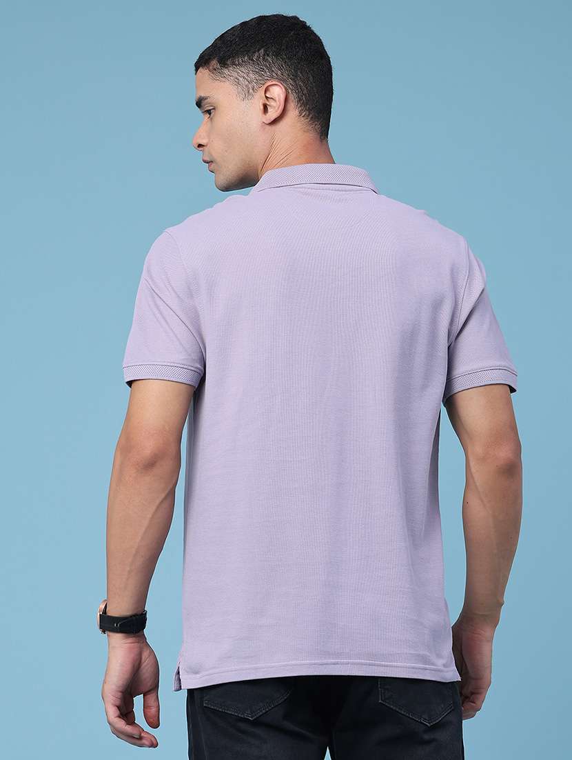 men solid short sleeve regular fit polo t-shirt - 22464501 -  Standard Image - 4
