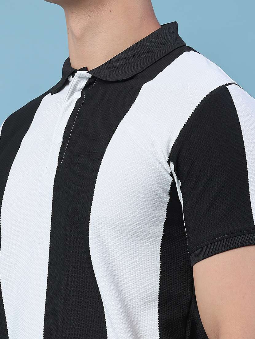 men color block short sleeve slim fit polo t-shirt - 22464546 -  Standard Image - 1