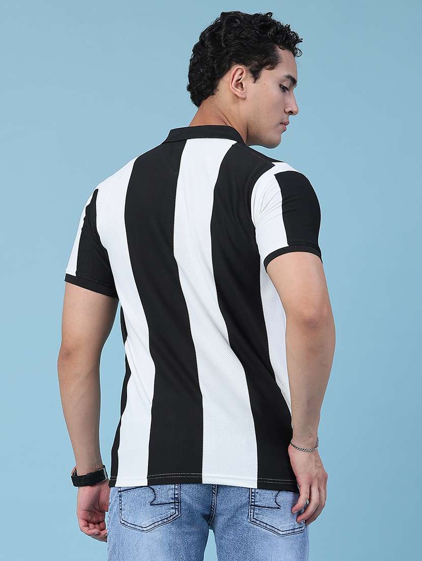 men color block short sleeve slim fit polo t-shirt - 22464546 -  Standard Image - 4