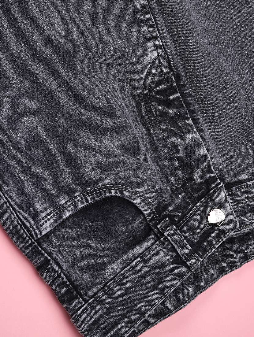 women washed mid rise straight fit jeans - 22464666 -  Standard Image - 4