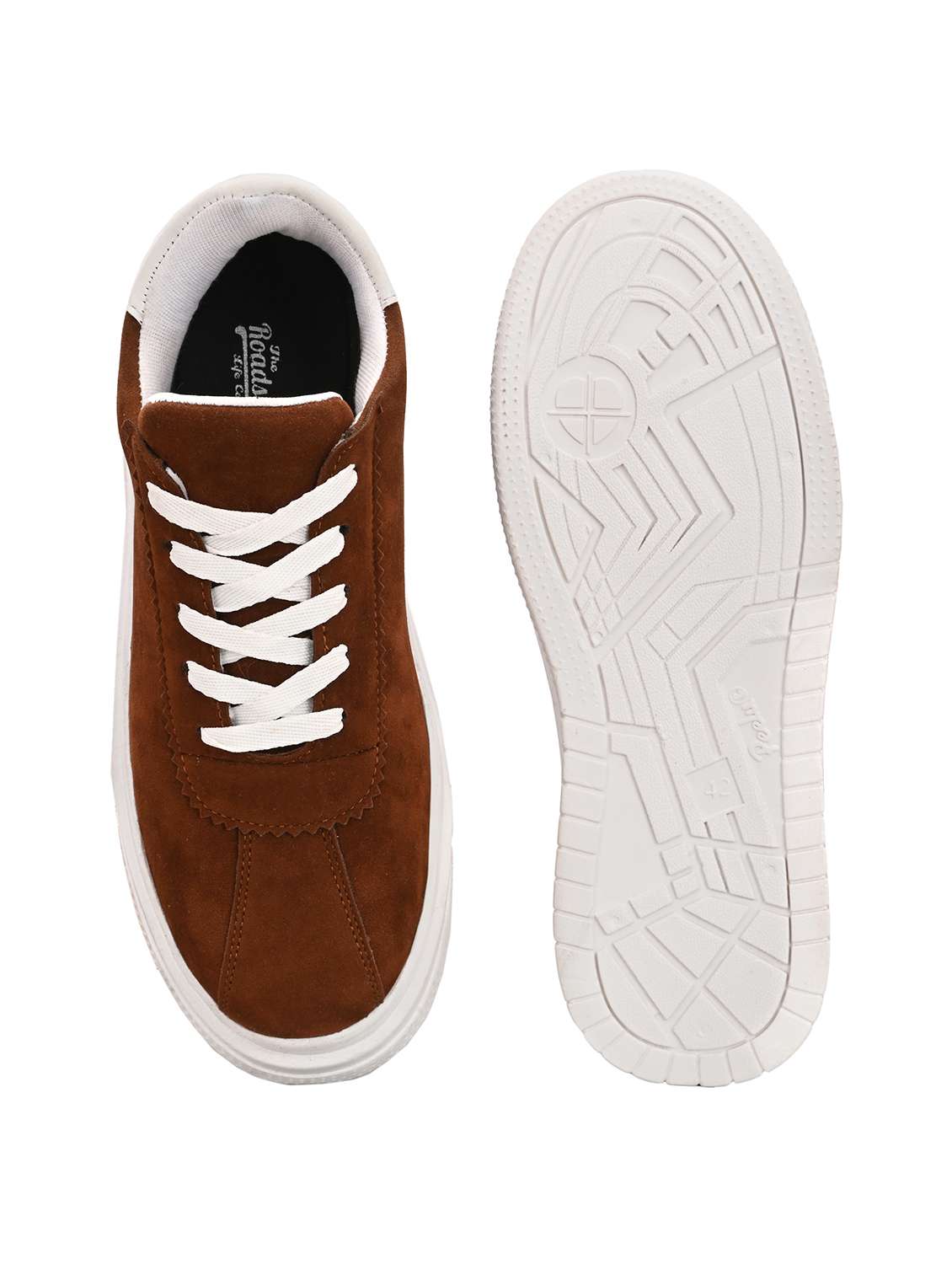 Brown Synthetic Lace Up Sneakers - 22464771 -  Standard Image - 4