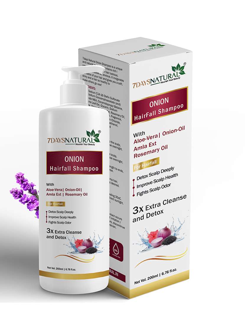 7daysnaturals red onion black seed oil hair growth shampoo (200 ml) - 22464837 -  Standard Image - 1