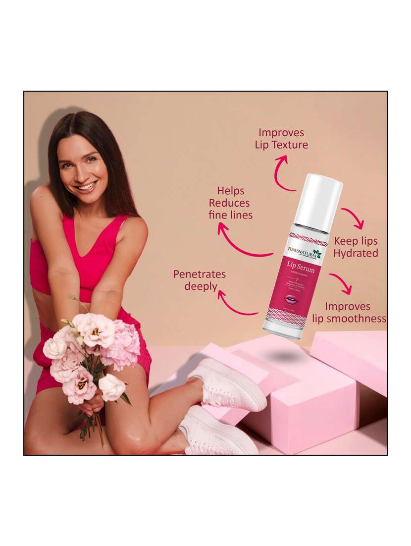 7daysnatural natural lip serum for men & women soft & supple lips suitable for all skin types lip serum 10 ml - 22464849 -  Standard Image - 4