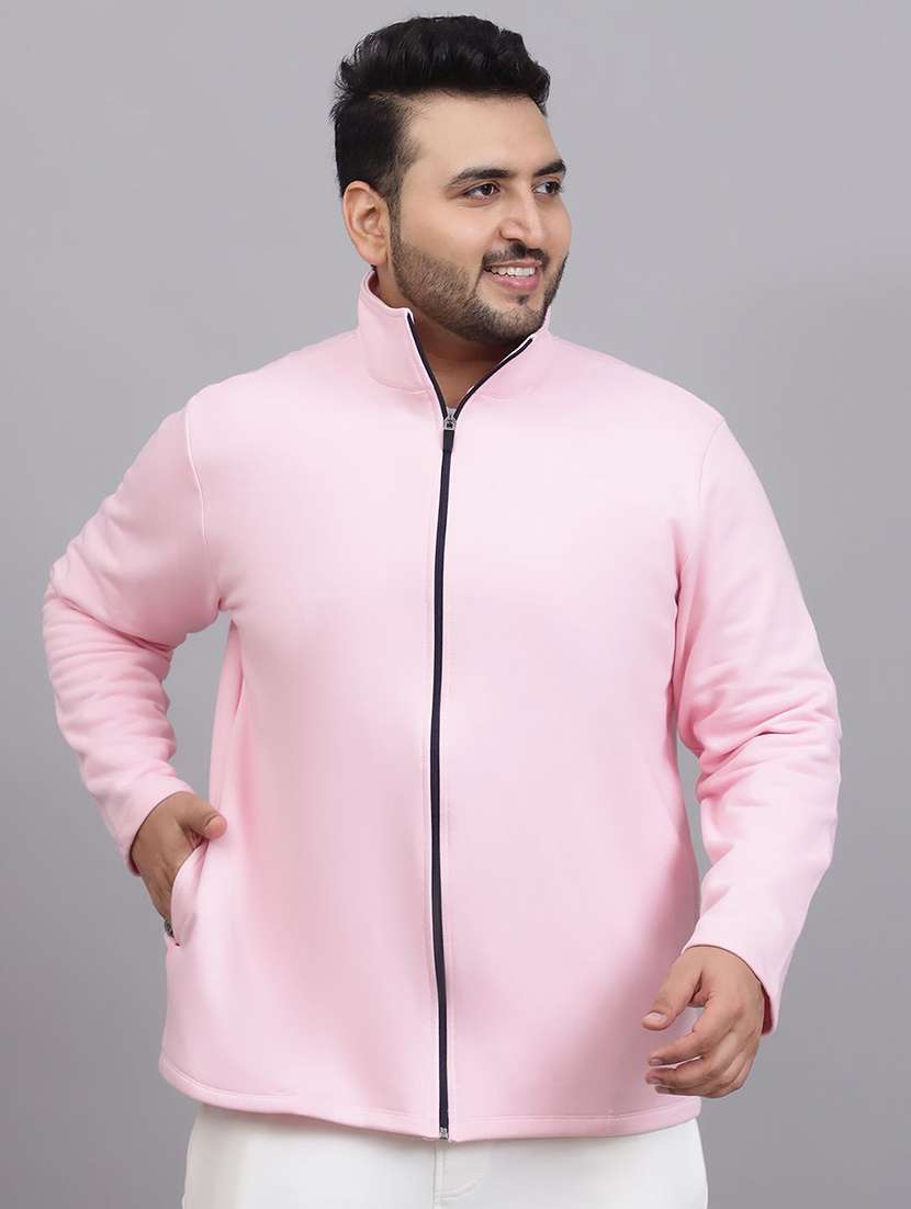 men solid long sleeve regular fit jacket