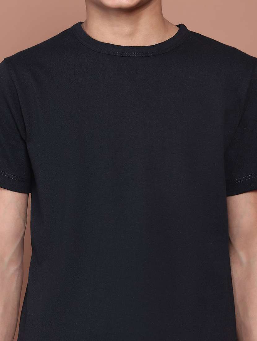 boys black cotton t-shirt - 22464960 -  Standard Image - 1