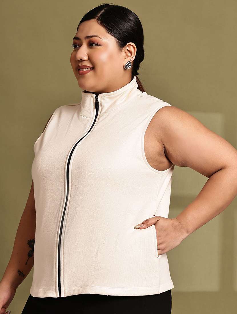 women beige cotton blend regular jacket - 22465020 -  Standard Image - 1