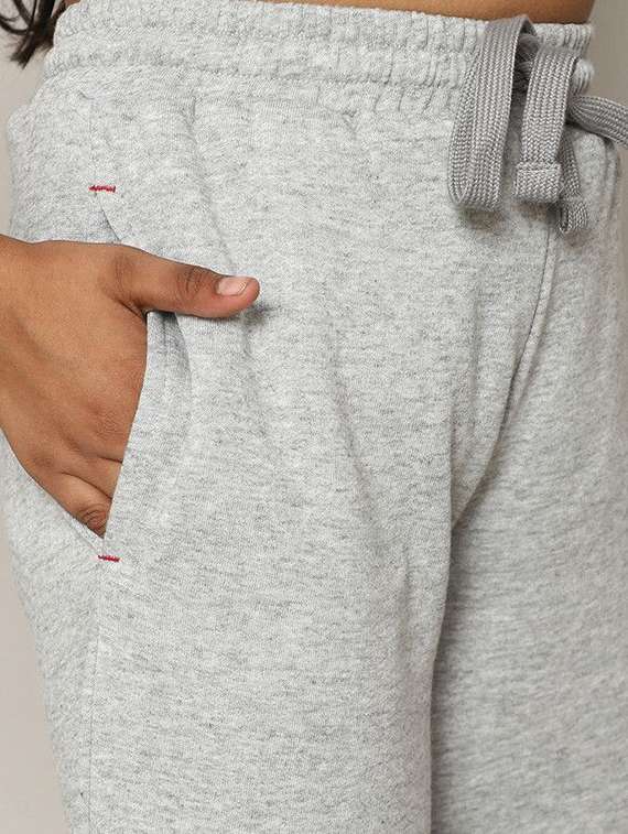 boys solid grey cotton track wear - 22465076 -  Standard Image - 1