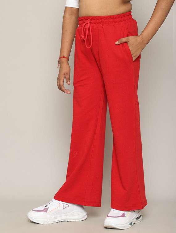 girl red cotton track wear - 22465080 -  Standard Image - 1