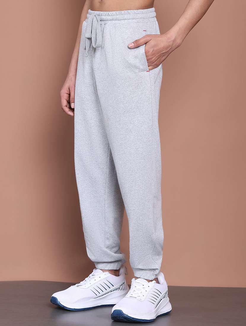 boy grey cotton blend plain jogger - 22465106 -  Standard Image - 1