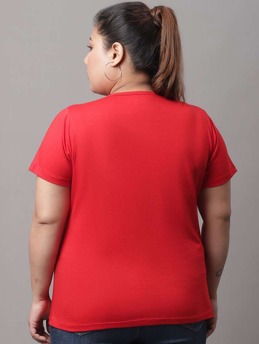 women solid short sleeve t-shirt - 22465122 -  Standard Image - 4