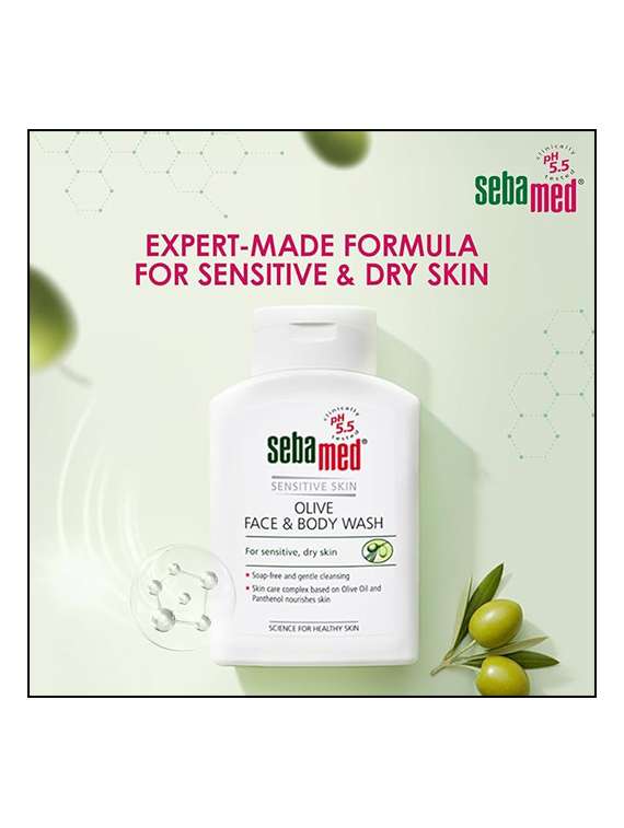 sebamed olive face & body wash - 22465164 -  Standard Image - 1