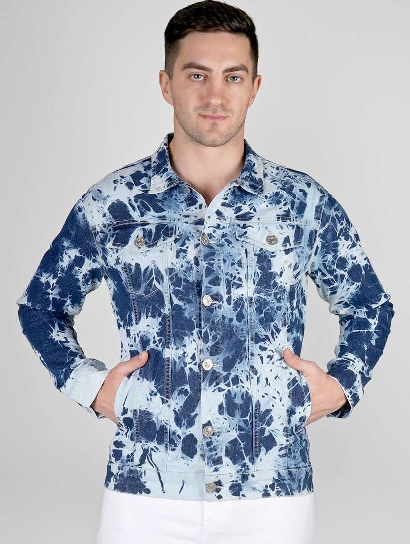 men blue denim denim jacket - 22465167 -  Standard Image - 1