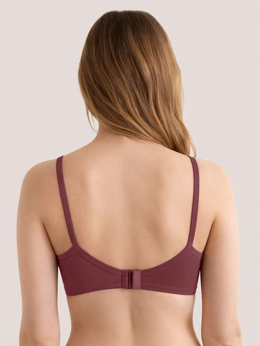 women pack of 2 solid lightly padded regular bra - 22465178 -  Standard Image - 4