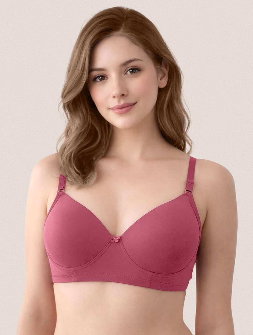 women pack of 2 solid lightly padded regular bra - 22465180 -  Standard Image - 1