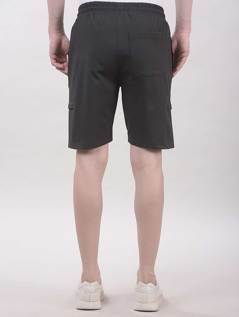 men solid mid rise regular fit sport shorts - 22465228 -  Standard Image - 4