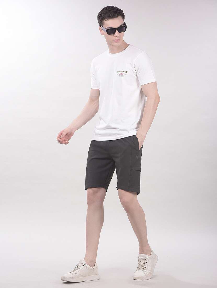 men solid mid rise regular fit sport shorts - 22465228 -  Standard Image - 6