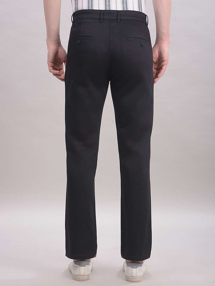 men solid mid rise chinos casual trouser - 22465246 -  Standard Image - 4
