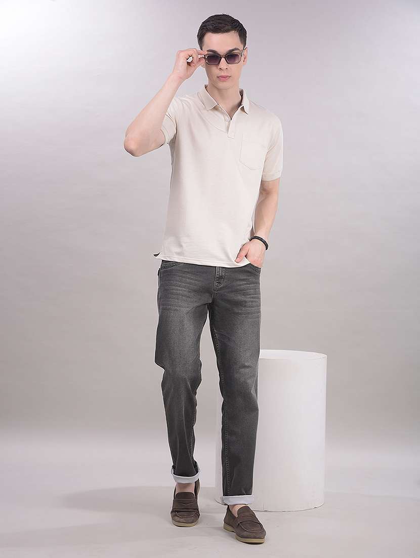men solid short sleeve regular fit polo t-shirt - 22465256 -  Standard Image - 6