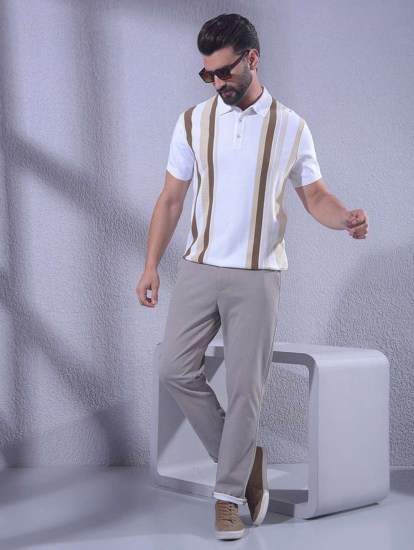 men striped short sleeve regular fit polo t-shirt - 22465269 -  Standard Image - 6