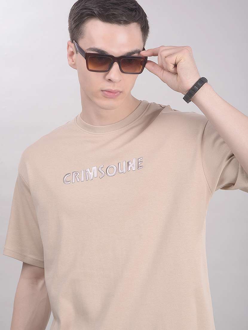 men typographic short sleeve regular fit t-shirt - 22465270 -  Standard Image - 1