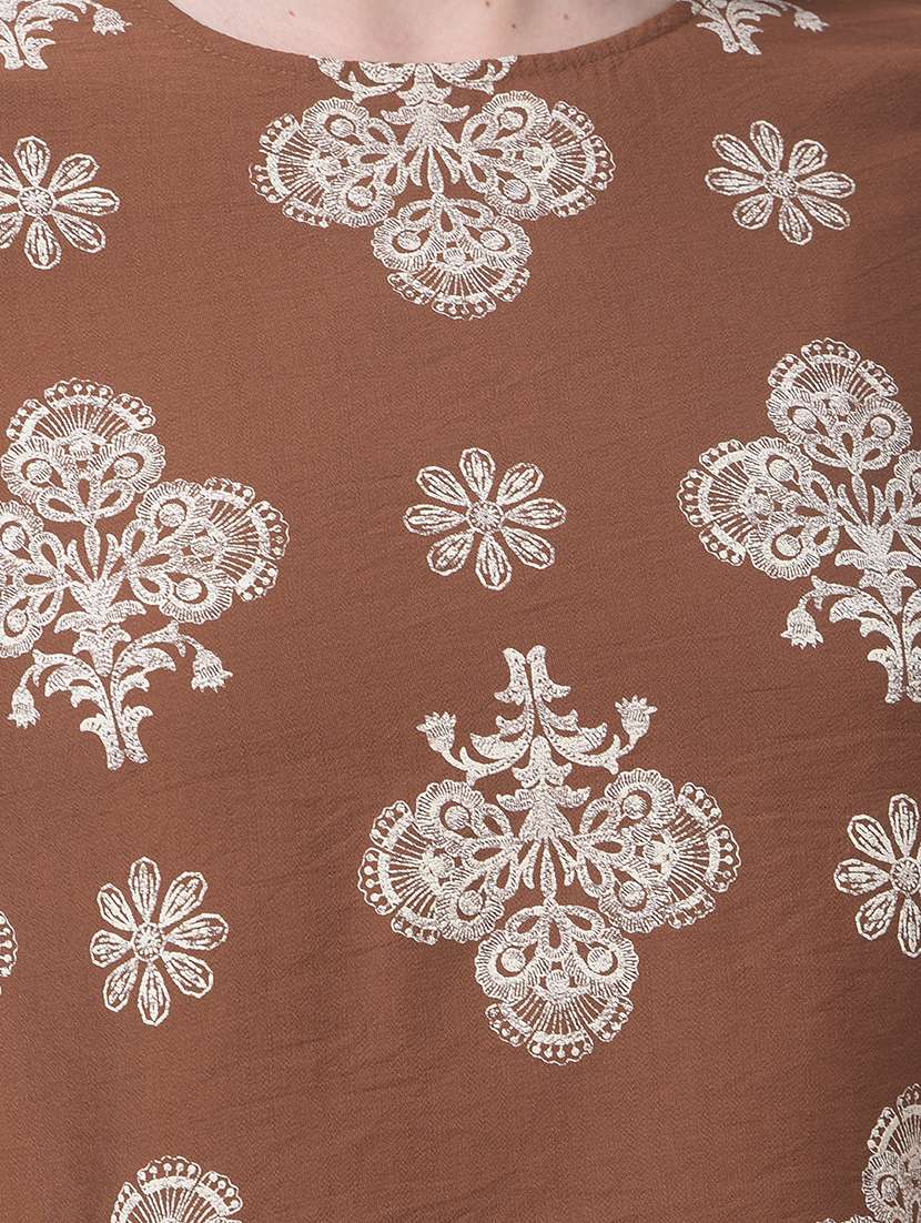 Women Printed Round Neck Regular Fit Top - 22465298 -  Standard Image - 1