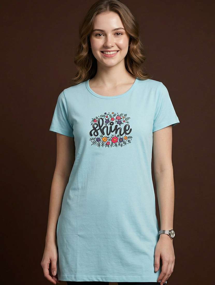 women pack of 2 printed short sleeve loungwear t-shirt - 22465370 -  Standard Image - 1