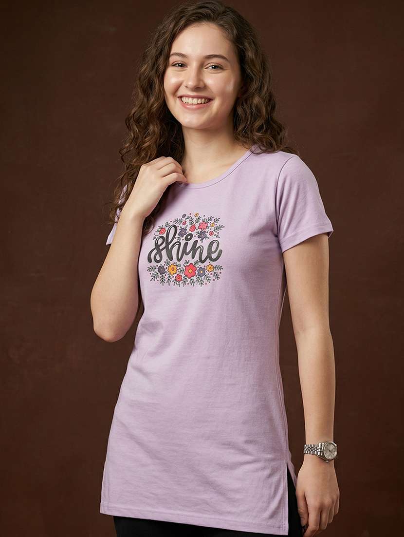 women pack of 2 printed short sleeve loungwear t-shirt - 22465375 -  Standard Image - 1