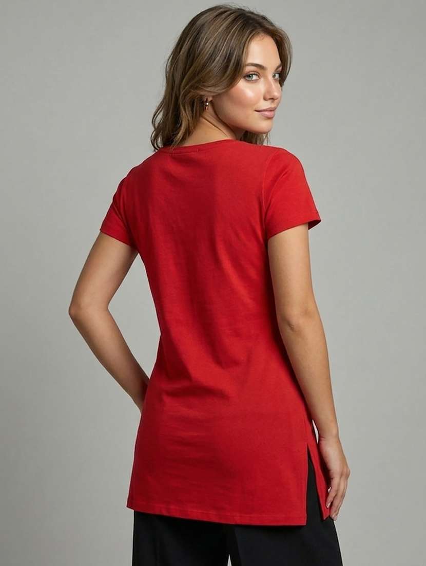women pack of 2 printed short sleeve loungewear t-shirt - 22465401 -  Standard Image - 4