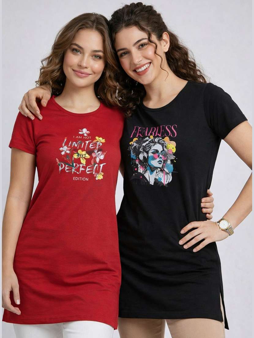 women pack of 2 short sleeve t-shirt