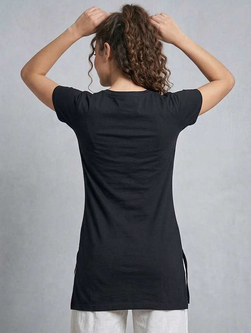 women pack of 2 printed round neck lounge-tshirt - 22465717 -  Standard Image - 4