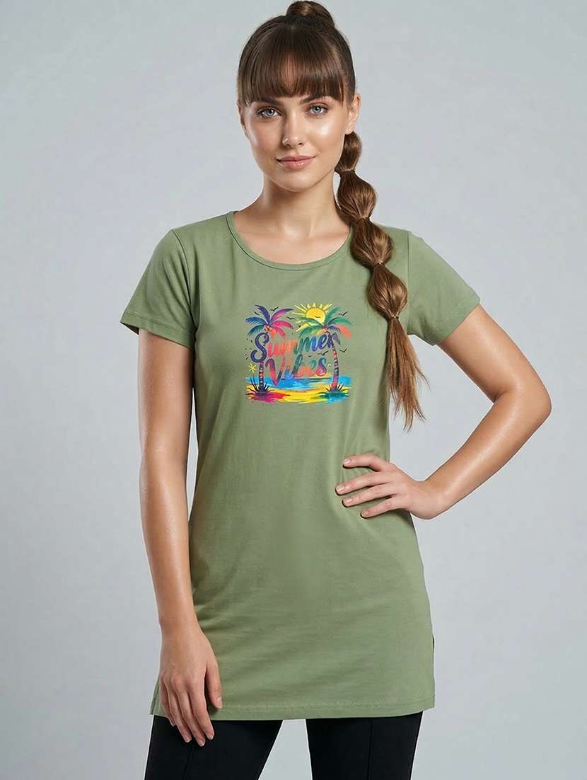 women pack of 2 printed combo t-shirt - 22465831 -  Standard Image - 1