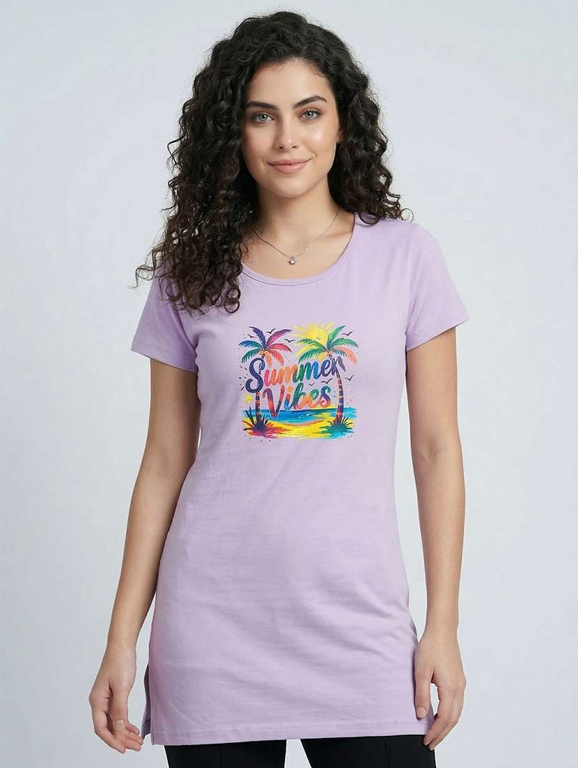 Women Pack Of 2 Printed Combo T-shirt - 22465838 -  Standard Image - 1