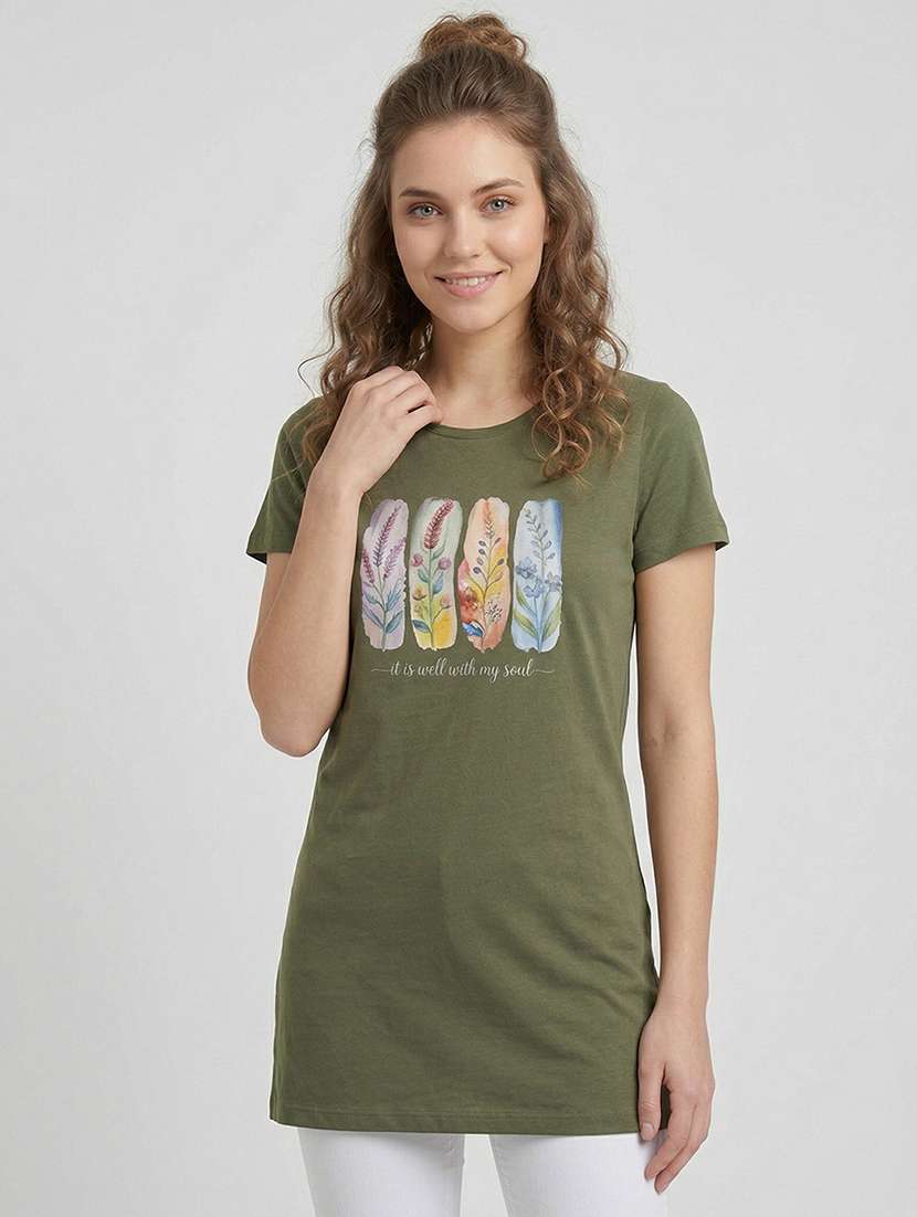women pack of 2 printed combo t-shirt - 22465903 -  Standard Image - 1