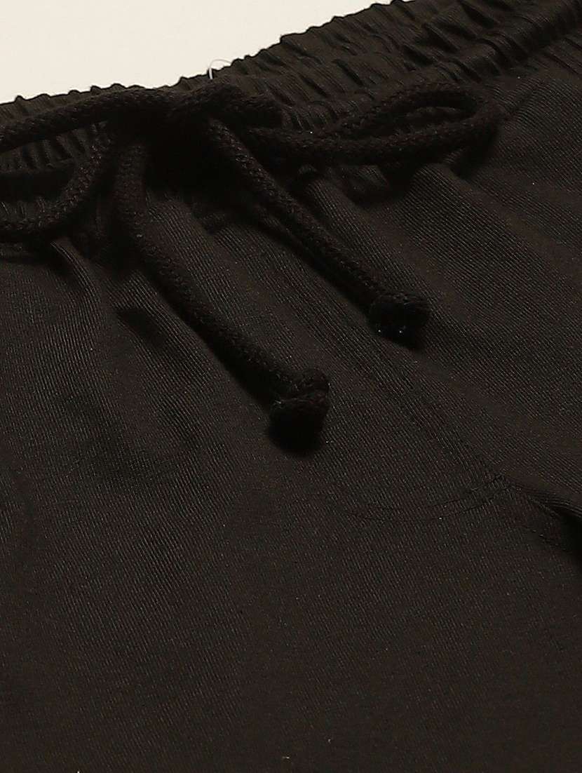 Women Black Cotton Track Pant - 22466106 -  Standard Image - 1