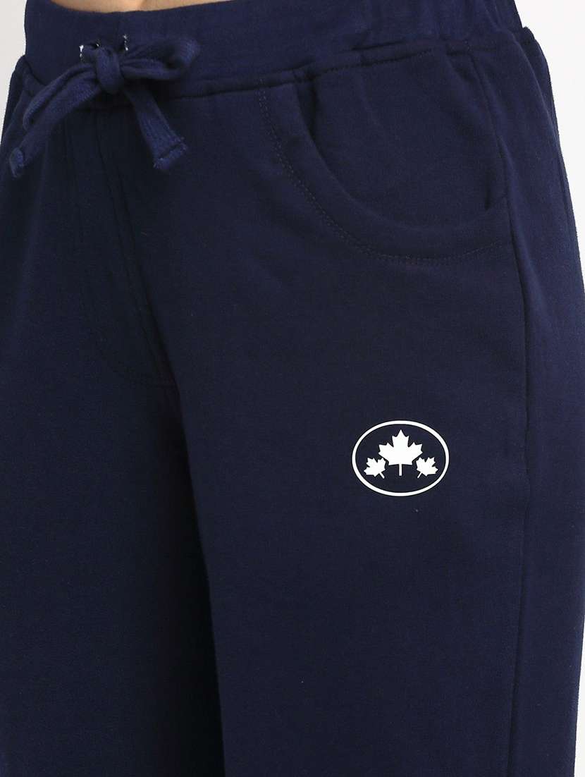 women blue cotton track pant - 22466110 -  Standard Image - 1