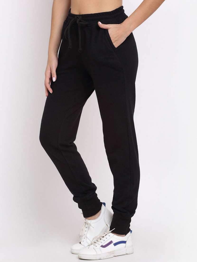 women black cotton track pant - 22466117 -  Standard Image - 1