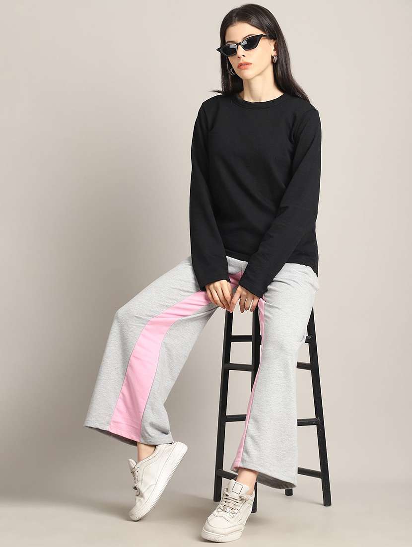 women grey cotton track pant - 22466168 -  Standard Image - 4