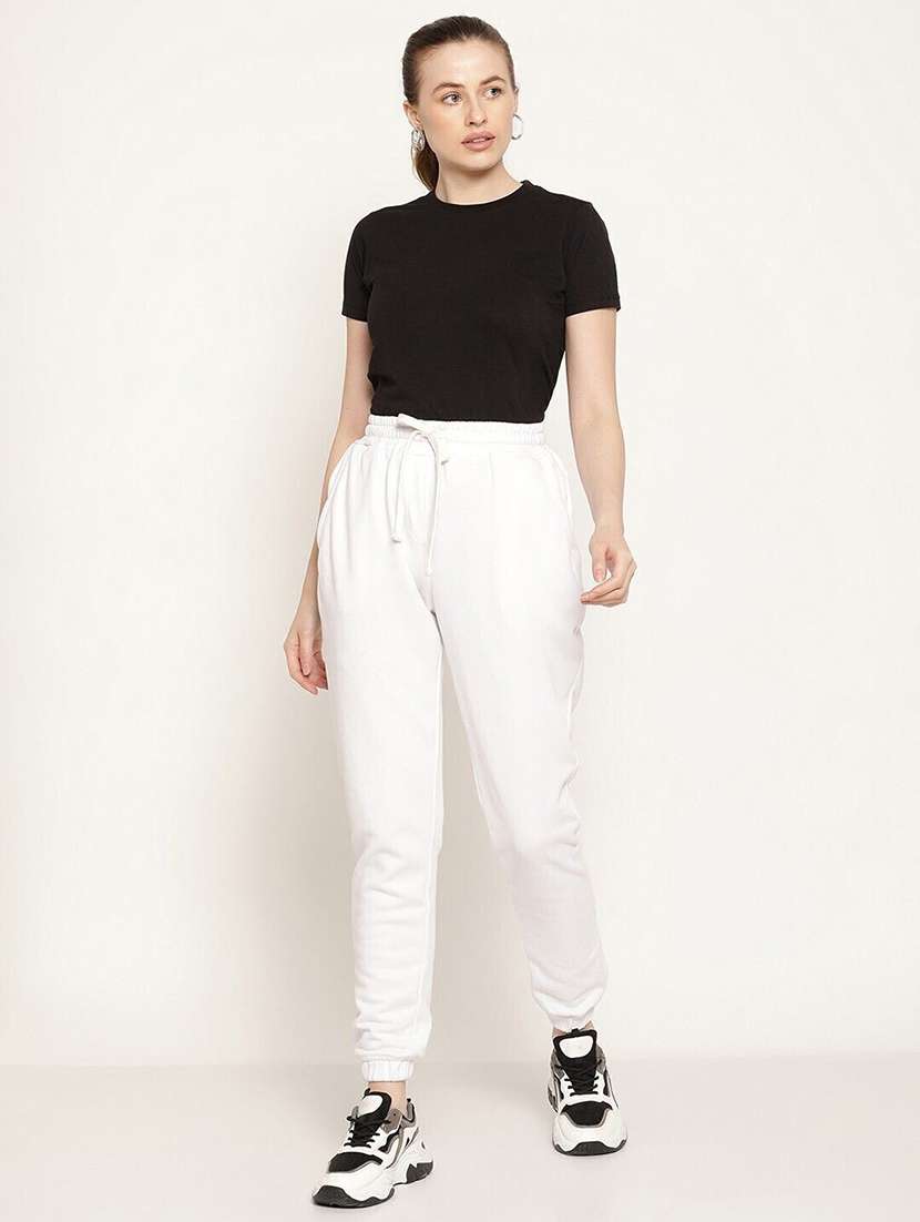 women white cotton track pant - 22466175 -  Standard Image - 4