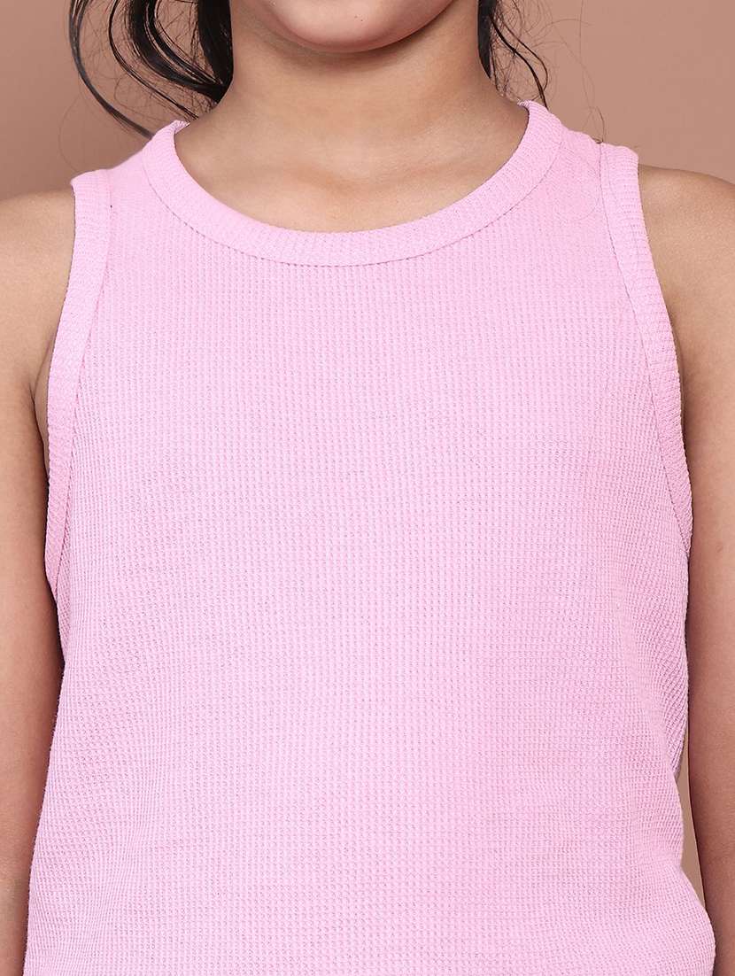 girls solid sleeveless tank top - 22466231 -  Standard Image - 1