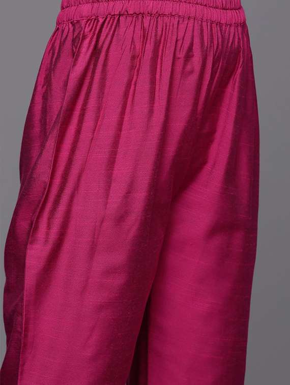 women pink kurta dupatta set - 22466325 -  Standard Image - 4