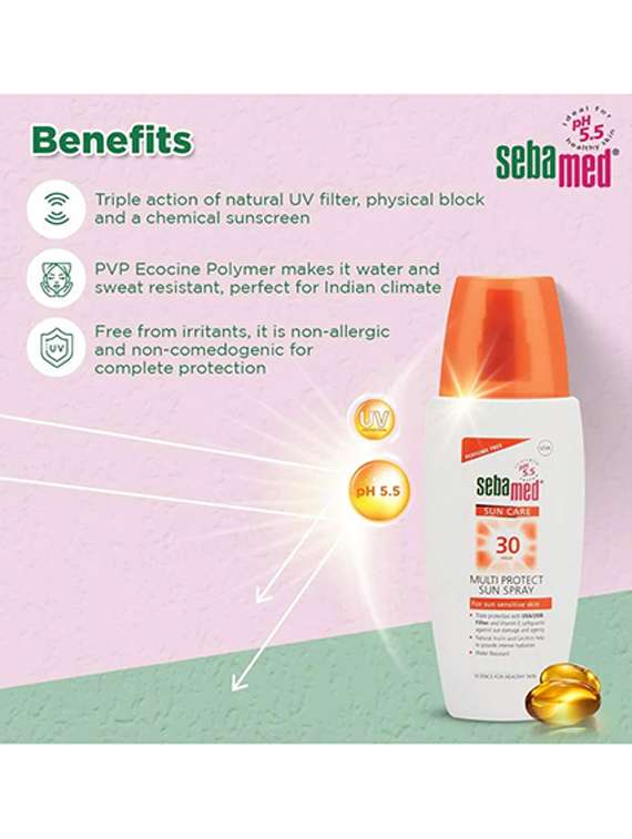 sebamed sun care multi protect sunscreen spray spf 30 - 22466377 -  Standard Image - 1